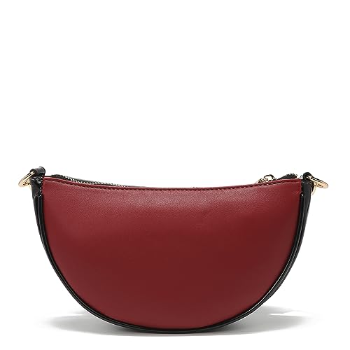 Nicole Lee Crossbody Women's Bag - Fashion Print Faux Leather 2 Piece Bag Shoulder Chain Strap Small Purse Set4