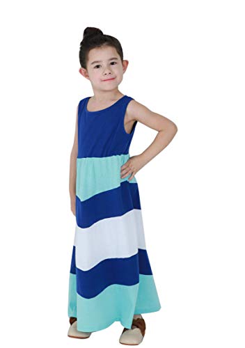 TYQQU Mother and Daughter Me Dresses Boho Flare O-Neck Dress Parent-Child Sundress Family Matching Outfits4