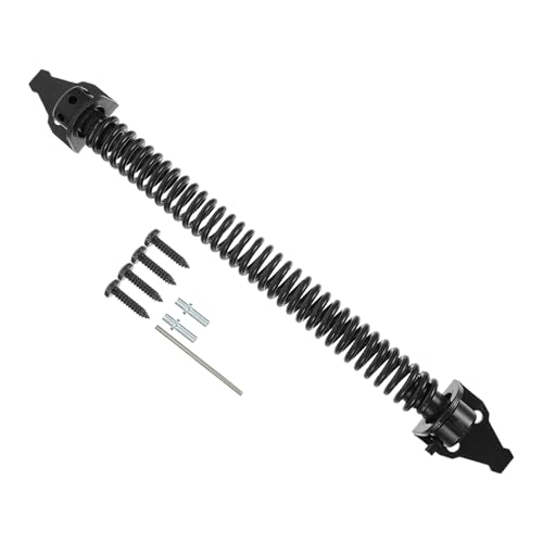 GLEAVI Heavy Duty Outdoor Door Spring Hinge for Wooden Box Gate, Self-Closing Fence Hinge for Villa Courtyard, Industrial Hardware