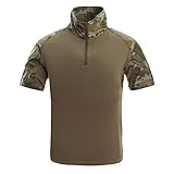 Material de poliéster de anillo de hilado de humedad: absorbe la transpiración para mantenerlo fresco y seco. Camisa al aire libre de estilo lujoso. Camisa al aire libre. Camisa de manga, estilo Slim Fit