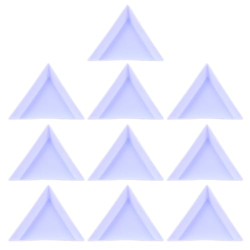 Paquete de 10 bandejas de pintura de diamantes para decoración para un fácil almacenamiento y organización de arte en proyectos de manualidades, suministros de diamantes organizadores de arte