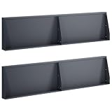 vidaXL Stützmauer 4 stk. 80 x 12 x 30 cm Stahl Anthrazit