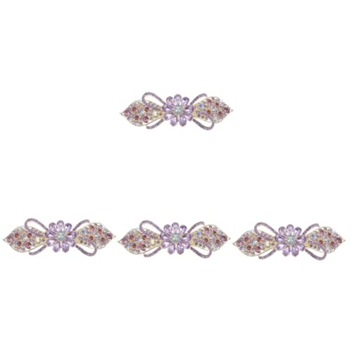 Barrette cheveux epais pince ressort accessoire coiffure tenue forte lot de 4