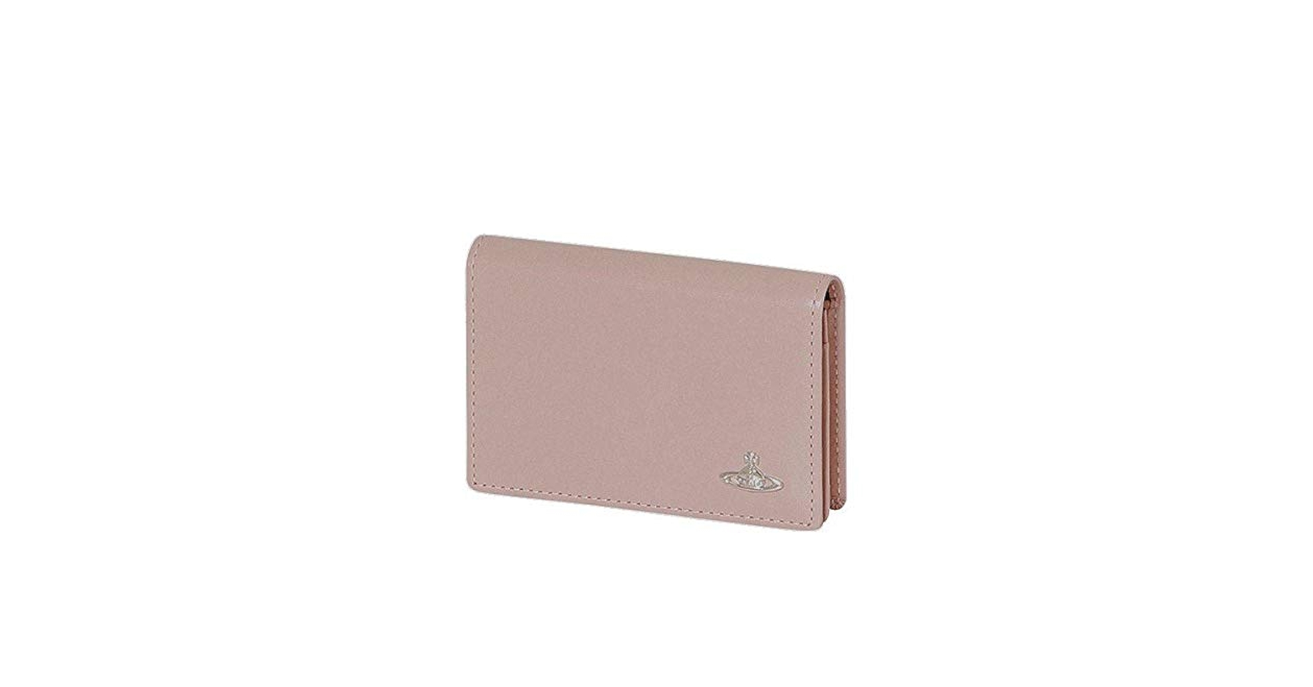 【処分価格☆】ヴィヴィアンウエストウッド オーブ型押 小銭入れ 名刺入れ VINTAGE ORB LEATHER FLAP CARD HOLDER（名刺入れ）｜Vivienne