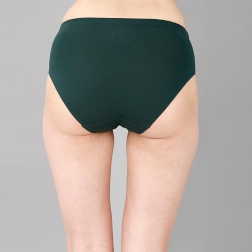 Image of SOIE Women High Rise Full Coverage Solid Colour Cotton Stretch Hipster Panty (Pack of 3)