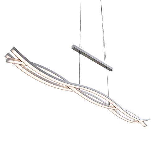 Lámpara de aluminio Briloner LED colgante con regulación de pared interna 5