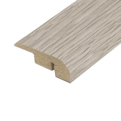 Universal Moudlings End Profile, Stop, Perimeter Edge For Laminate & Wood Flooring Threshold Bar (Morning Oak)