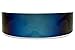 SunglassUP - One Piece Futuristic Wrap Around Novelty Cyclops Robocop Sunglasses (Blue Mirrored)