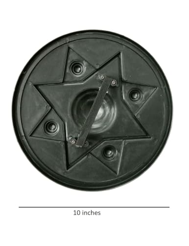 BookMyCostume Antique War Shield Dhaal Single Piece Kids Adults Fancy Dress Costume Accessory Golden