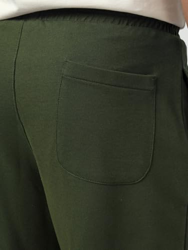 Image of Bewakoof Men's Solid Oversized Fit Cotton Terry Shorts