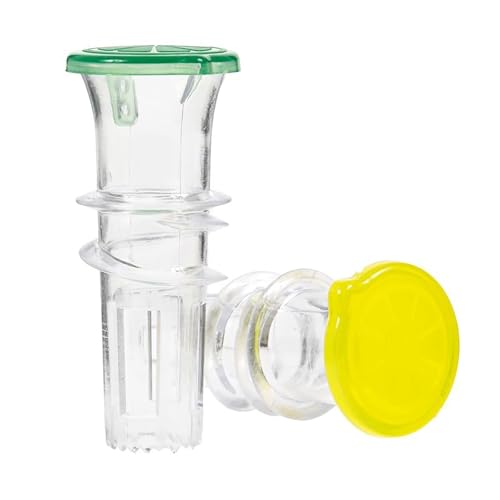 Fiauli Exprimidor de limón sin BPA con tapa, reutilizable, compacto, herramienta de extracción de zumo rápido para cócteles, bebidas, plástico, color mixto