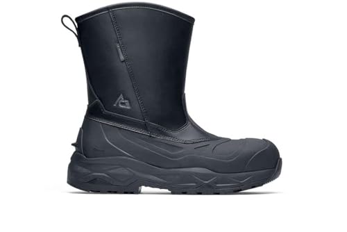 ACE Work Boots Badlands, Men's Slip-On Nano Composite Toe (NCT) Work Shoes, Slip Resistant, Water Resistant Shoes