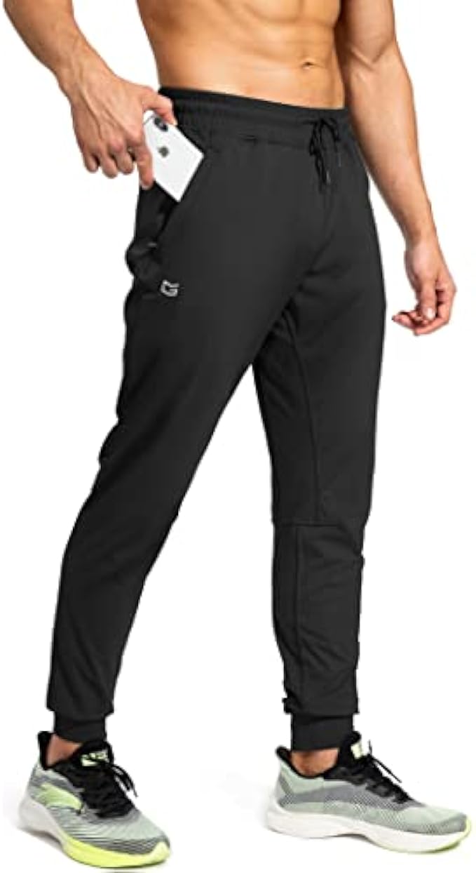 G Gradual Men's Sweatpants with Zipper Pockets Athletic Pants Traning Track Pants Joggers for Men Soccer, Running, Workout