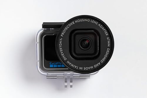 HERO9 ～ HERO13 ブラック用のオリジナル GoPro 保護ハウジング (ADDIV-001) と互換性のある M67 レンズ アダプター
