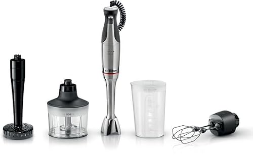 Bosch Serie 8, frullatore a immersione ErgoMaster, 1500 W, acciaio inox