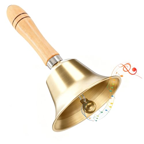 Forbabe Handglocke Messing Super Laute Weihnachtsglocke Service...