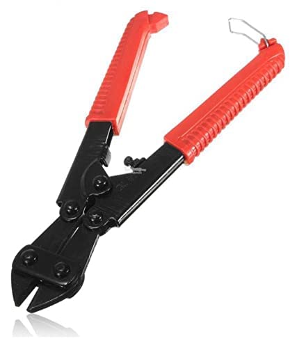 RIMPAL FASHION Mini Bolt Cutter 8-inch/210mm, Small Bolt Cutter, Heavy Duty Wire Cable Cutter, Spring Snips Clippers with Soft Anti-Slip Handle, Chrome Molybdenum Steel Blade