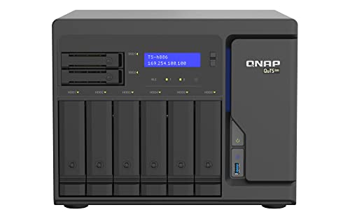 QNAP TS-h886 NAS Torre Ethernet Negro D-1602