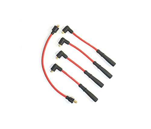 Image of Pertronix 804414 Flame-Thrower Red 8mm 4 Cylinder Spark Plug Wire