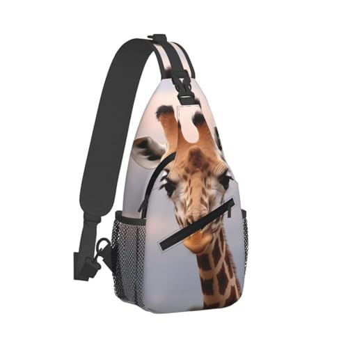 Bolso tipo Sling para Hombre y Mujer con diseño de jirafa miniatura 7