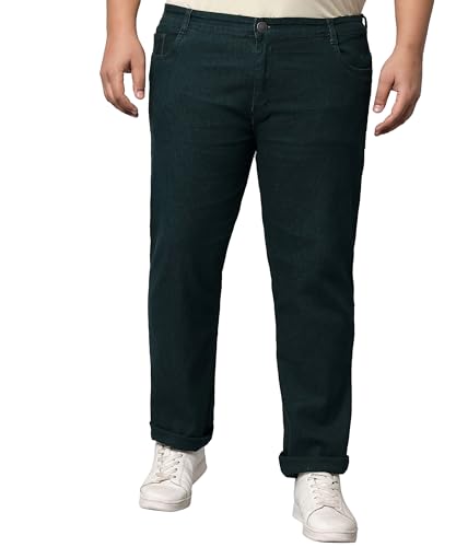 Image of STUDIO NEXX Regular Fit Cotton Lycra Blend Black Jeans