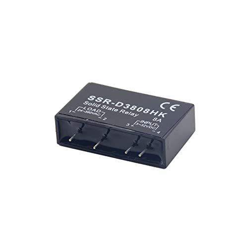 Relais statique DC-AC 8A SSR-D3808HK pour une commutation silencieuse
