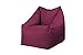 Pouf Fauteuil avec Dossier BeanBag Coussin de Sol avec Remplissage Intérieur & Extérieur (Violet)