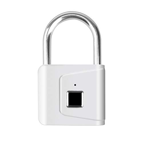 HAWKUNG Candado Inteligente de Huellas Dactilares  USB Recargable Bloqueo Antirrobo Impermeable