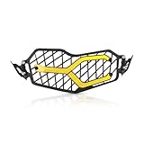 Motorcycle Headlight Protector Cover Motorcycle Headlight Grill Guard Cover Protector FOR B&MW FOR F850GS FOR ADV 2018 2019 2020 2021 2022 2023 Headlight Protector Grille(Yellow)