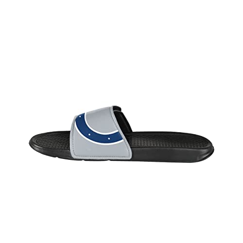 Image of FOCO mens NFL Team Cropped Big Logo Shower Sport Slide Flip Flop Sandals | Casual Sandals