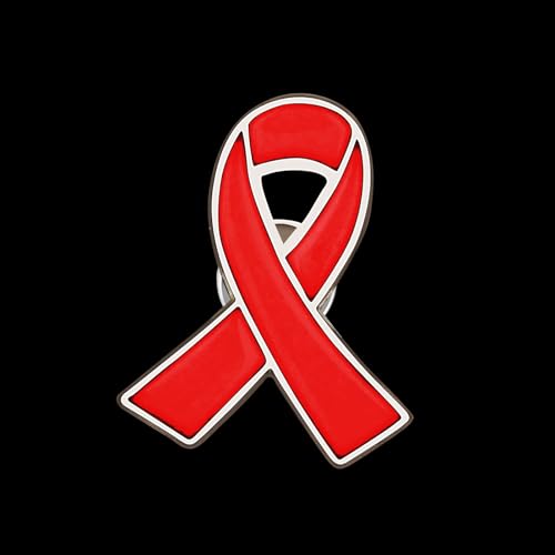 Image of 6Pcs Awareness Enamel Ribbon Lapel Pins Ribbon Brooch Pin for Charity Events Survivor Campaign Party Favors Supplies