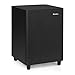 Audizio SW65C Active HiFi Subwoofer, 65W RMS, Down-Firing 16.5cm Driver, Class-D Amplifier, RCA/Aux Input, Adjustable Crossover, Home Audio & Cinema, Black, Floor-Coupling Design