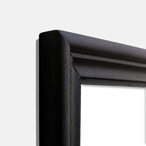 Image of Handmade Wooden Rectangular Photo Frame, 12 x 12 inch Display for Artworks, Pictures and Photos of Your Loved Ones, Best for Home, Office, Wall Decor, Living Room, Bedroom, Black