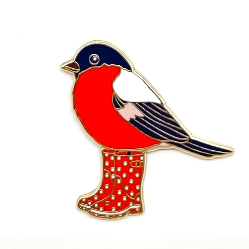 Image of Adorable Booted Bird Pin - Animal World Series | Premium Enamel Pin - Statement Lapel Pin - Plated Badge for Clothing, Bags, Hats, Jackets, and Lanyards