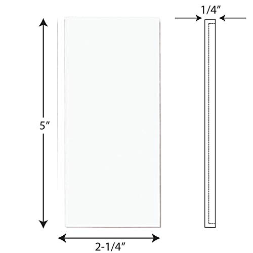 Progress Lighting P5970-FBK Address Numbers for P5968 Address Lights Full Blank, White - Thumbnail 3