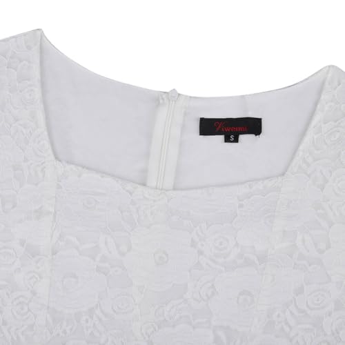 Women's Vintage Lace Wedding Guest Formal Cocktail Dresses3