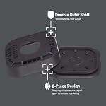 Pelican Protector 1-Pack AirTag Holder with 3M Adhesive Sticker - Black - Image 6