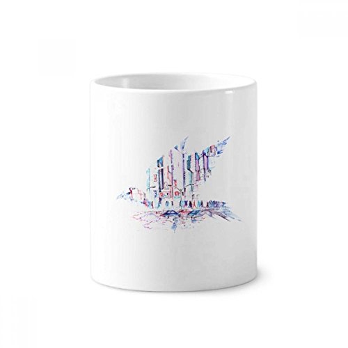 Tasse Aquarelle Voitures et Gratte-Ciel pour Égayer vos Matins au Bureau