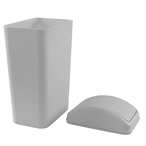 Utiao Slim Plastic Garbage Bin, 14 L Swing Trash Cans For Kitchen, Office, Bathroom #TOP6