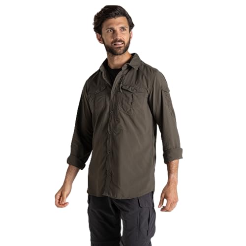 Craghoppers Mens Insect Shield Adventure Long Sleeve Shirt III for Travel, Hiking and Outdoors