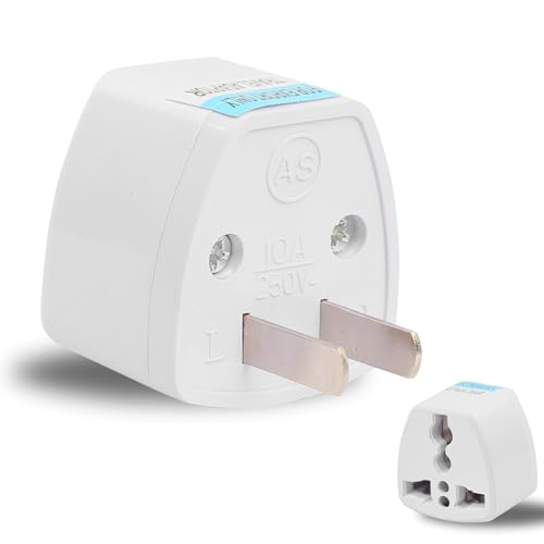 Image of India to USA Converter Plug | Travel Adapter 1-Pack: Universal Type A Plug Adapter for US, Canada, Mexico, Japan, Thailand | for Indian Decices | Compatible with Laptop, Camera, Chargers (10A 250V)