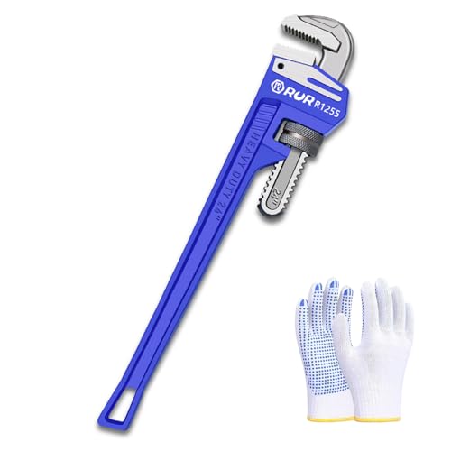 ZrgGea 24 Inch Pipe Wrench | Plumbers Wrench Heavy Duty Plumbing Tools | Forged from High Carbon Steel | Suitable for Water Pipes Plumbing Fire Protection Pipe Tools