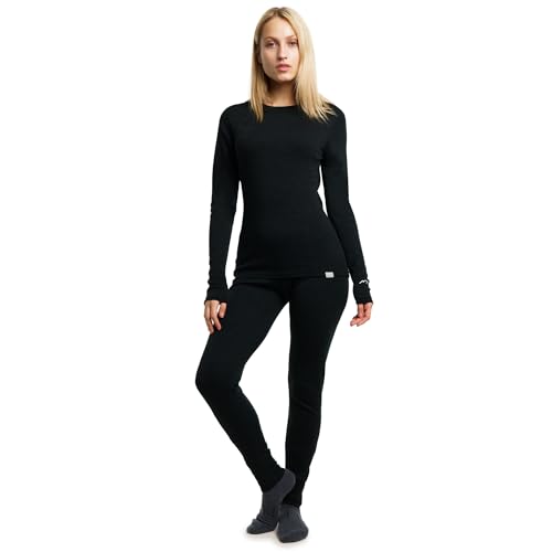 Merino.tech 100% Merino Unterwäsche Damen Set - Leicht...