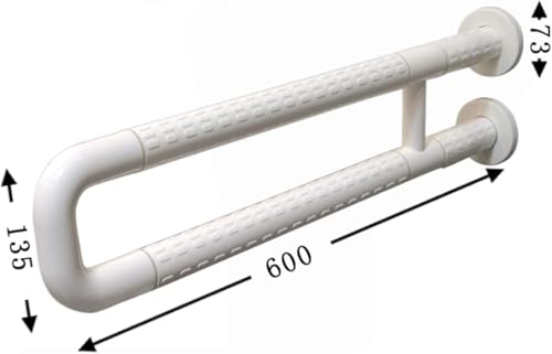 Pasamanos para Personas con Discapacidad, Barra De Apoyo Antideslizante para Baño, Asidero De Seguridad para Ducha, Barra De Equilibrio para Bañera De Pared, Pasamanos para In,A