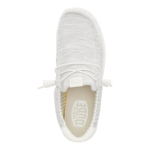 HEYDUDE Wally Stretch Sox Storm White Size 11, Men’s Shoes, Slip-on Loafers, Comfortable & Light-Weight2