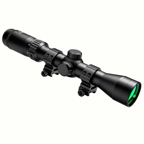 BVGD 2-7X42 Rifle Scope Long Eye Relief Scout Scope w/Weaver Scope Rings 30mm Tube Diameter Fits Mosin 1891/30 M39 M44 (Mil-dot Reticle)
