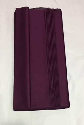 Image of BKRKJ Women's Cotton Silk Unstitched Fabric by Meter for Sewing Suit Salwar Chudidar Patiyala Shirt Kameez Blouse Kurta Pyjama Pathani jam Glace (5 Meter, Wine,Purple)