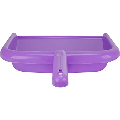 Image of SPARTA Large Handheld Dustpan with Hanging Hole, Heavy-Duty Plastic Dustpan with Wide Lip for Countertops and Surfaces, Plastic, 10 Inches, Purple, (Pack of 12)