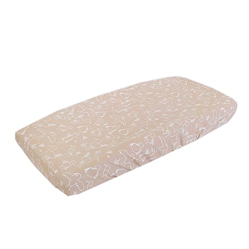 Housse de matelas à langer en tricot de qualité supérieure Sandy Copper Pearl textile bébé