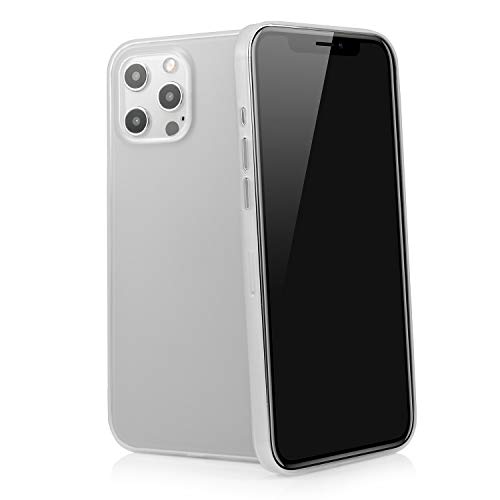 iPhone 12 Pro (6,1") Premium Ultra Slim Hülle - Schutzhülle - Tenuis in Weiss - Case Ultra dünn - Smart Cover leicht transparent - Schale